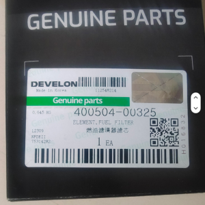 400504-00325 FUEL FILTER ELEMENT  DOOSAN DEVELON