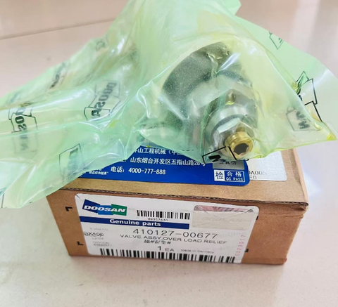 410127-00677 VALVE, RELIEF DOOSAN DEVELON HYUNDAI