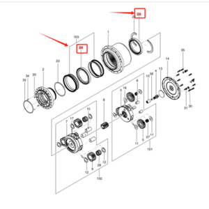 K9005378    BEARING,BALL     DOOSAN DEVELON HYUNDAI