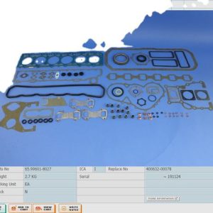 65.99601-8027 400632-00078    GASKET KIT DB58    DOOSAN DEVELON