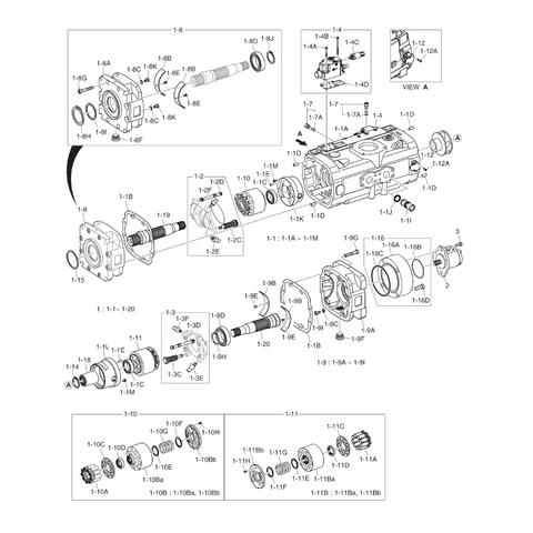 400914-00628E MAIN HYDRAULIC PUMP DX800 DOOSAN DEVELON
