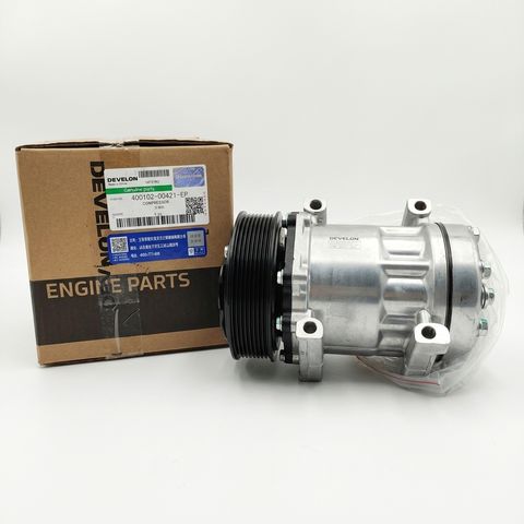 400102-00421 400102-00656 COMPRESSOR, AIR CONDITIONING DX140 DX165 DX170 DL200 DOOSAN DEVELON
