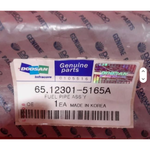 65.12301-5165A  PIPE ASSY, FUEL; OVER FLOW DX380LC DOOSAN DEVELON